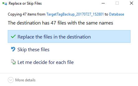 Locate Your Long Range Database Folder Locate the folder that you backed up your database files to. Double click that folder to open.