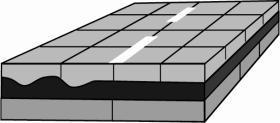 Bonded over Asphalt/Composite Keys to Success Bonding is critical Small square panels reduce curling, warping, & shear stresses in bond (1.5 times thickness).