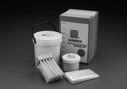 Kool Deck Repair Kits Mortex Kool Deck Repair Kits are a reliable solution for an unexpected problem.