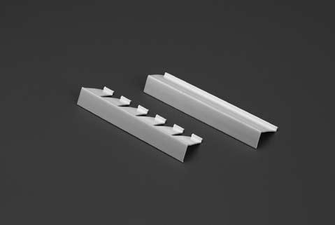 Rite Strip Rite Strips are L shaped PVC extrusions used to minimize the large radius on the top of a fiberglass pool for the use of a cantilever form.