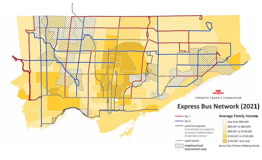 Figure 10: Express Bus Network and
