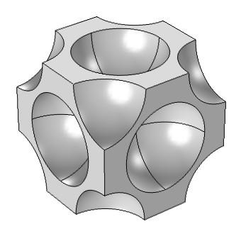 Spherules layer: porosity 42%, height 41 mm 1 0.9 experiment FCC 0.