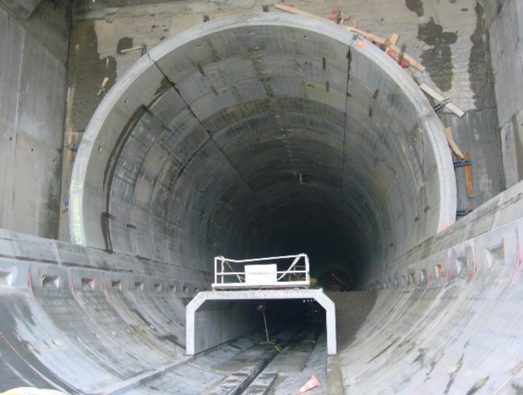 Mont-Sion Tunnel (Autoroute, Geneva to Annecy) TBM Tunnel Slightly larger than the CLIC tunnel at a diameter of 12m The example shows the