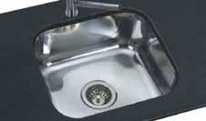 Undermounted sink Finish: Stainless steel SMEG