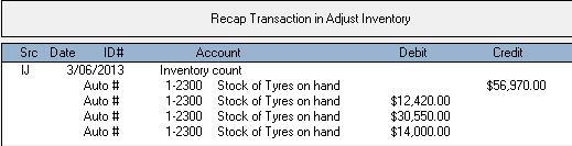 (iii) Enter the above stocktake figures in the Counted column like this: (iv) Select Adjust Inventory. (v) Select Continue on the next window. Do not enter an account. (vi) Select Opening Balances.