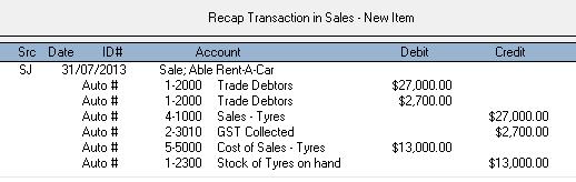 (v) Recap the transaction. (Edit, Recap) Your entry will look like this:.