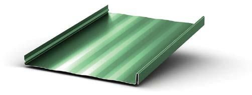 ARCHITECTURAL STANDING SEAM SL150 SL150 is a snap lock standing seam roof panel with 1.5" high ribs that installs with concealed clips.