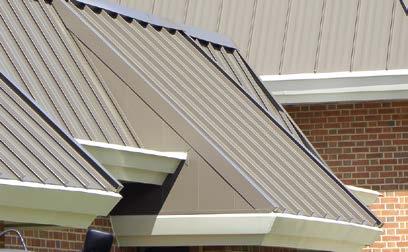 SOFFIT/FLUSH PANELS STONE COATED SHINGLES FL100 FL100 is a versatile panel that can be used on commercial and