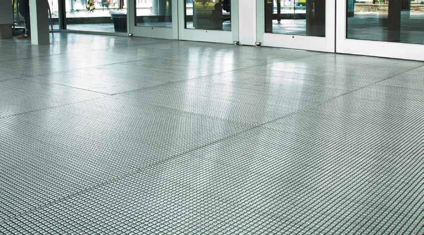 Safe Track Deep Recessed System Pro Track Series S Anti-slip surface for indoor and outdoor applications; ADA compliant Exclusive, cross-bolt technology outlasts traditional welded key-lock