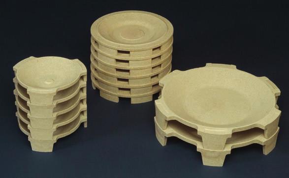 4 4 Support Systems for Ceramics Firing IPS-Trend Support Systems comprise a wide range of kiln furniture items.