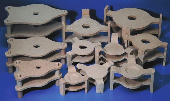 Biscuit Setters Profile Setters are the main products in this range and are used to maintain the shape of (mainly) bone china tableware during biscuit firing.