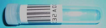 DO NOT place the barcode label on the sample tube horizontally.