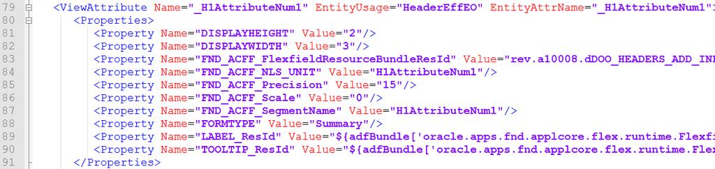 Chapter 3 Integrating Order Management Cloud Name of View _ H1Num1 For example, the HeaderEffBHeaderContext1privateVO.