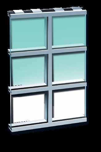 window wall available in 4-1/2" and 6" system