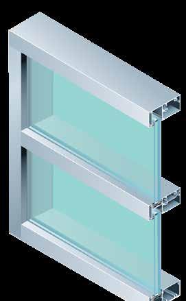 Windows WINDOWS: Single Hung WINDOWS: Four Track Horizontal Slider The Signature Series 4" Single Hung utilizes polyamide thermal breaks and patent