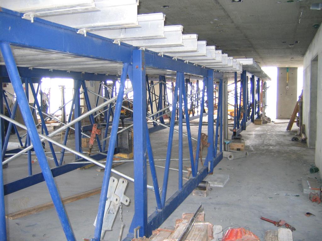 Figure 16: Steel truss tables, with aluminum joists (runners).