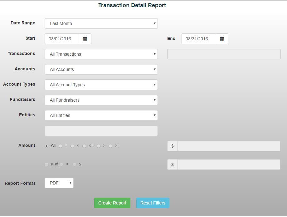 a. Date Range: Last Month b. Create Report Record any Bank Fees or NSF Items listed on your bank statement: 1. Click on Ledger a. Journal Entry b. Date: Date posted to bank statement c.