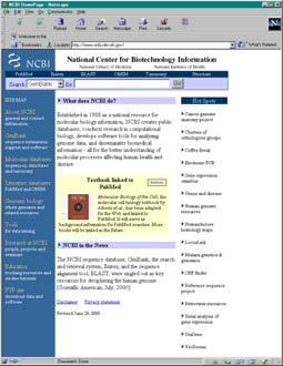 National Center for Biotechnology Information (NCBI) www.ncbi.nlm.