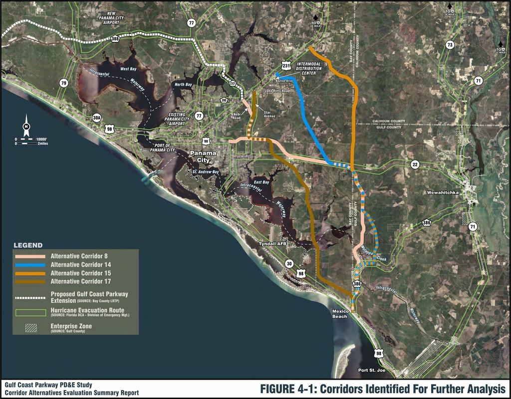 Gulf Coast Parkway PD&E Study Corridor Alternatives Evaluation