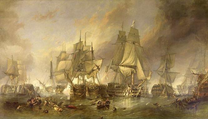 1. In 1805, the British fleet