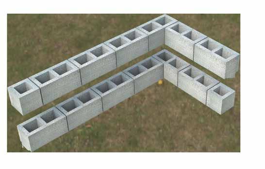 Engineered Designer Grey Blocks Range Blocks Typical Component Usage - Series 200 Block 20.