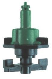 The 863 mini-sprinkler can be supplied with RCJ (Removable Jet Converter), a device that converts the water jet into large droplets spread evenly on a small diameter and is intended for irrigation of