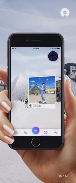 reality. Our AR discovery feature is where Sweep and its partners create and provide AR content for users to consume.