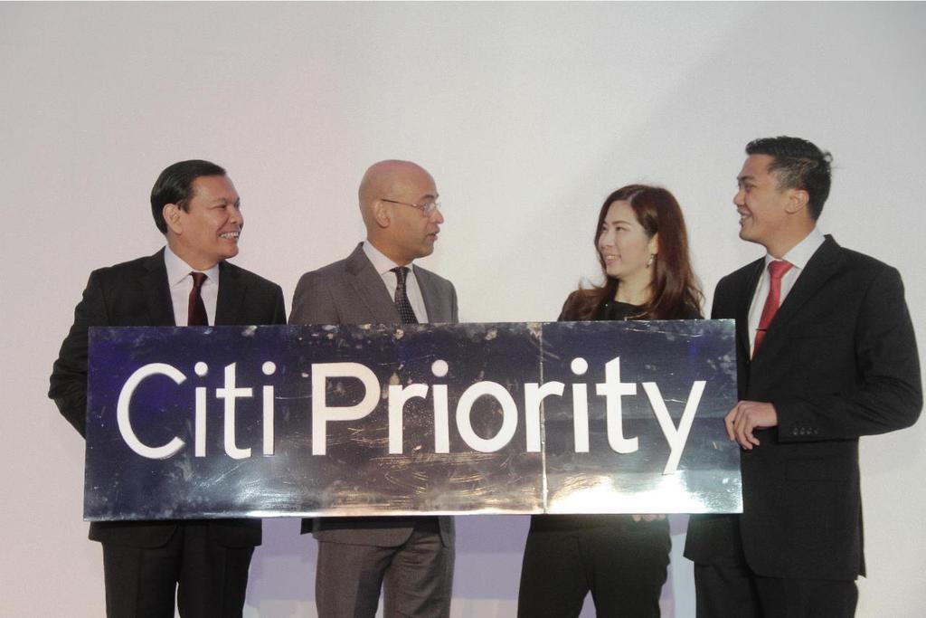 PHOTO GALLERY Citi Indonesia today launched its latest banking service, Citi Priority, to demonstrate its commitment to addressing the need for financial planning priorities and investment targets