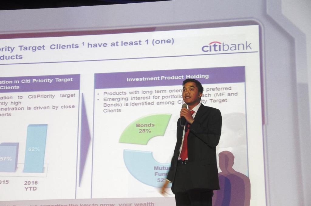 Citi Priority is an advanced banking service that is intended for customer who have investable amounts of Rp 300,000.000,- (three hundred million rupiah) or more.
