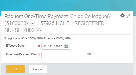 ONE-TIME PAYMENT (OTP) PLANS HR: Hire 4. Complete part one of the One-Time Payment (OTP) form (* indicates required information) Request One-Time Payment Click the prompt icon for options 5.