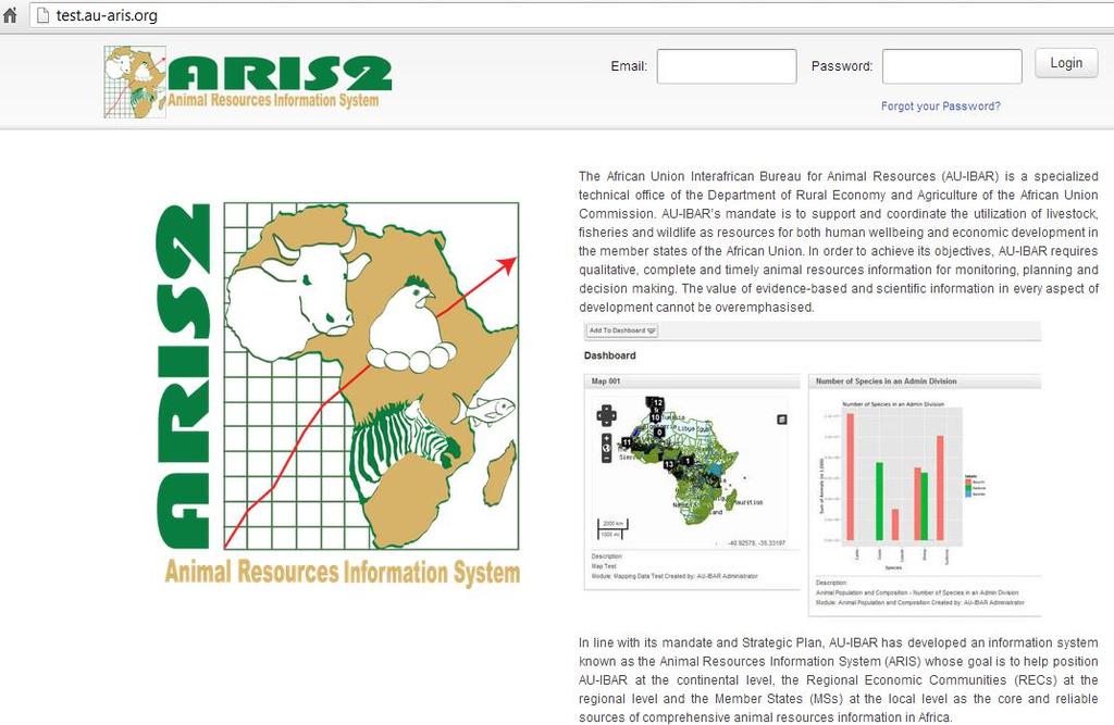 ARIS-2 A platform and a system Broad based Information system covering all areas of animal resources Animal Health, Animal production, Fisheries, Wildlife, Marketing