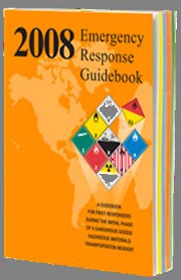 Emergency Response Guidebook (ERG) Aids emergency responders Identifies