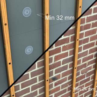 DURASID panels are always positioned using the tongue and groove principle and mounted in the nail hook groove using stainless steel screws.
