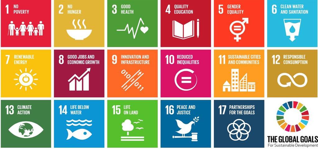 resolution named Transforming our world: 2030 Agenda for Sustainable Development 1 including 17 Sustainable Development Goals (SDGs) and 169 targets to end poverty, fight inequality and injustice,