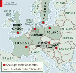 Recoverable Resources of Shale Gas in Europe: 16 Trillion m3