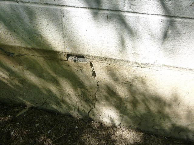 foundation Missing GFCI, cable needs protection