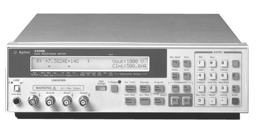 Agilent 4339B/4349B High Resistance Meters Technical Overview Within Budget Without Compromise Introducing the Agilent Technologies 4339B and 4349B High Resistance Meters Used for Making Ultra- High