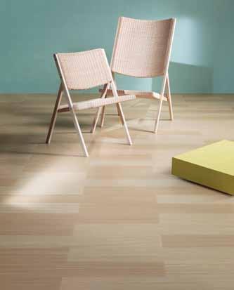 Lines: create movement with Marmoleum Modular Striato, a collection of 15 harmonized linear designs