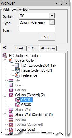 0 Input Data Section- Tab. Select a general column from the tree menu.. Specify Member Name and the additional task scope after design. 3.