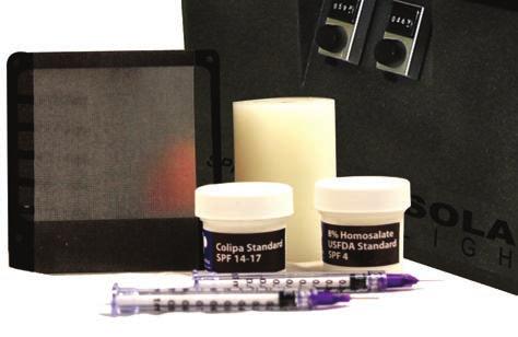 A horizontal sample area permits testing of liquids, creams, emulsions and sprays.