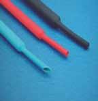 HEAT SHRINK MEDIUM / HEAVY WALL - ADHESIVE LINED Q5-2X DUAL WALL, ADHESIVE LINED, FLEXIBLE POLYOLEFIN TUBING SHRINK RATIO 2:1 Heat shrinkable dual wall adhesive lined tubing is manufactured by