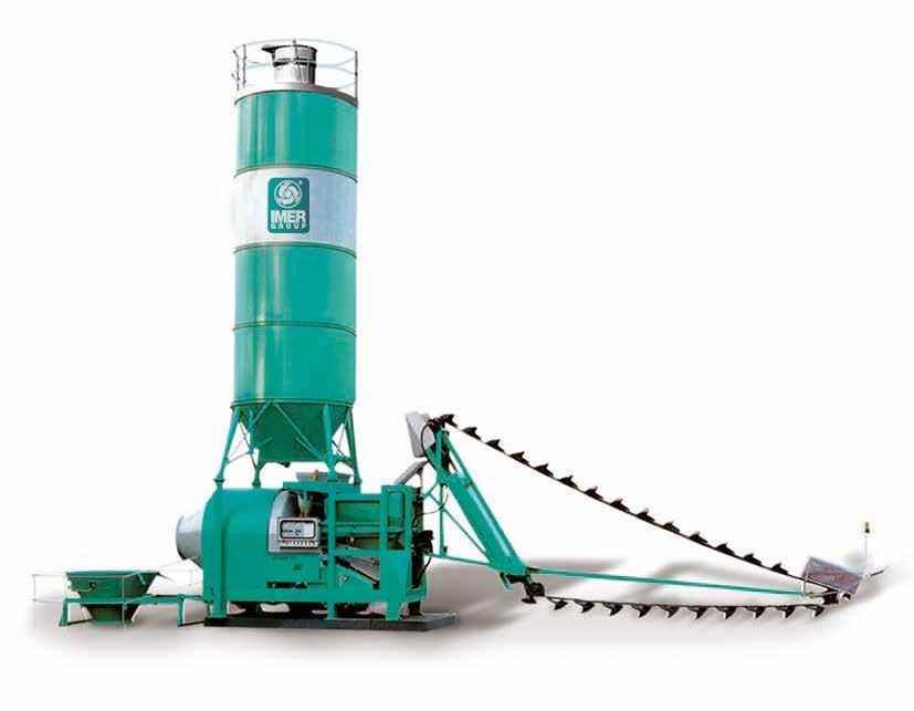 Technical characteristics Batching plant with one weighing hopper 350 508 508 2P 1008 350 508 Drum mixer capacity l 525 750 750 1500 A Cement weighing 30 20 Output of fresh concrete l 438 625 625
