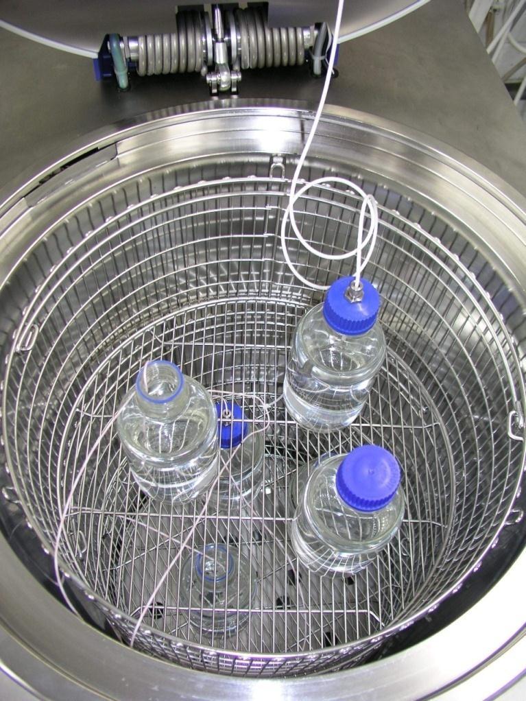 STERILIZATION OF LIQUIDS cooling phase ambient air ventilation Hermetically closed and open