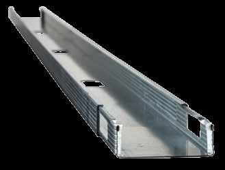 Connected without the use of fasteners Ideal for partition walls that do not go from deck to deck and noncomposite "above-grid" wall assemblies that have suspended ceilings, as well as TI (tenant