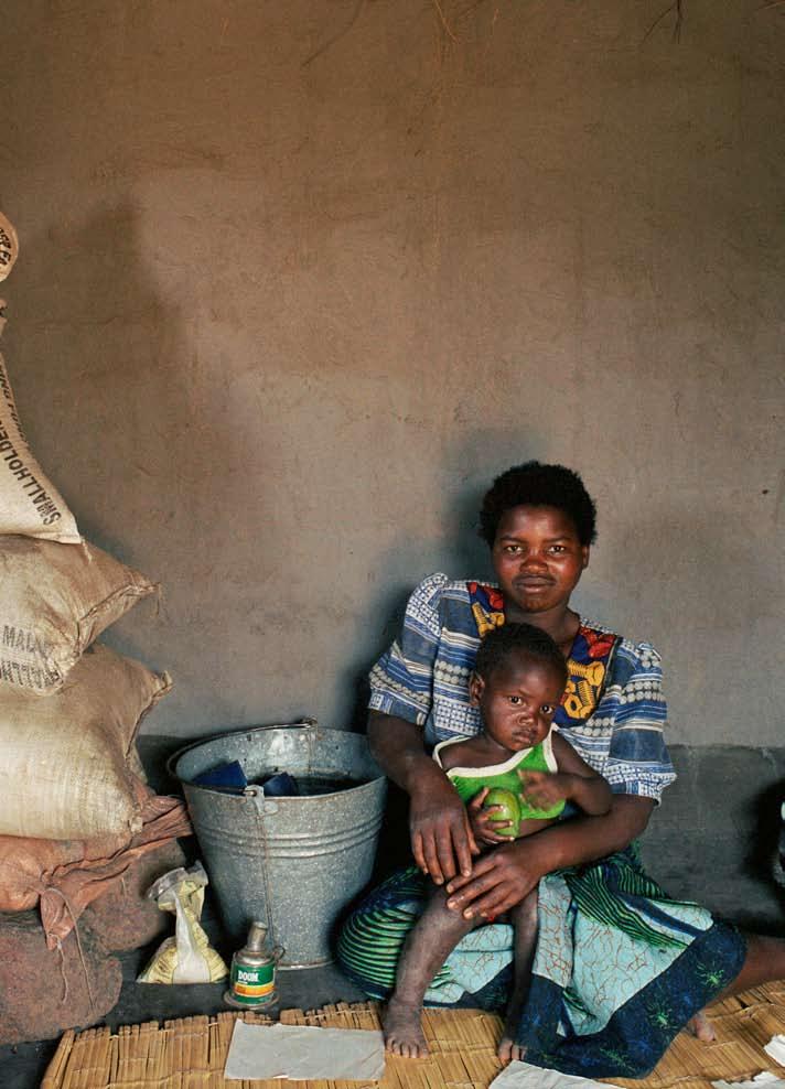 Malawi Malawi suffered from very severe food shortages in 2001-03 and again in 2005.