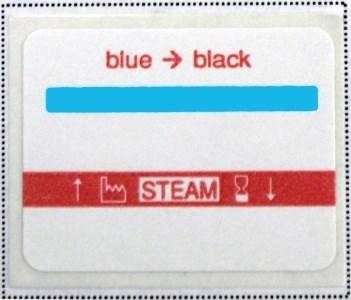 Single self-adhesive 3-line labels The labels consist a 2 layer material and can be adhered. The labels are available without (6.4.1) or with (6.4.2) process indicator for steam sterilization processes.