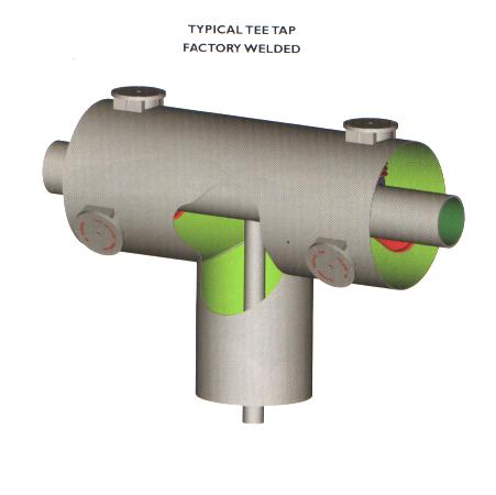 (3) Tee-taps: Daqo Group can supply tee taps at any location and with any rating required. The design and construction are typical to elbows.