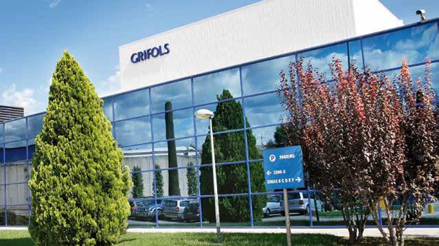 Manufacturing facilities in Europe and the United States Reconciling manufacturing with the needs of the environment The increased production of plasma derivatives by the Bioscience division, Grifols