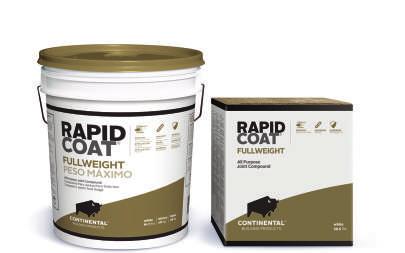 FINISHING PRODUCTS RAPID COAT FULLWEIGHT Professional-grade, all-purpose joint compound that provides superior durability and maximum bond.