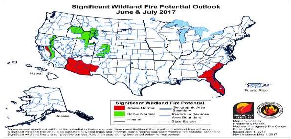 western US Longer fire season and